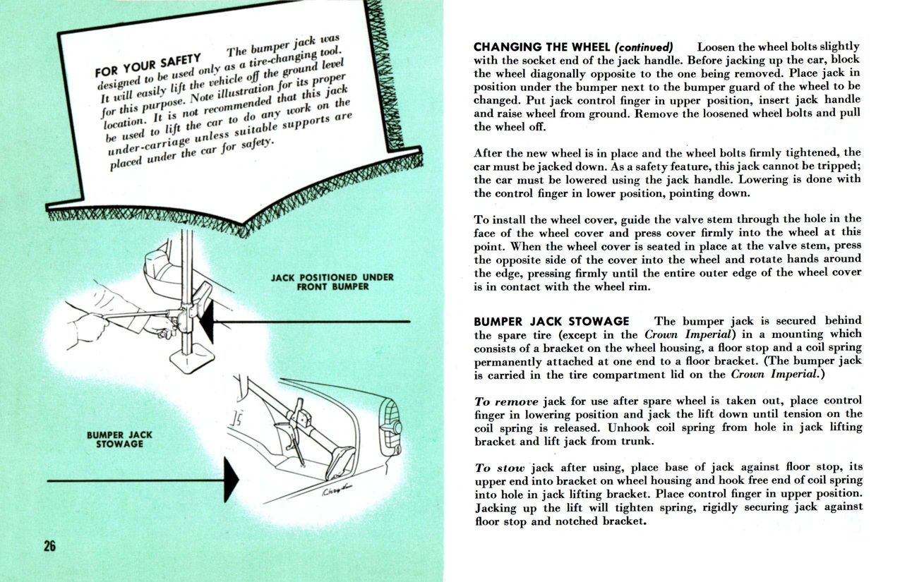 1954 Chrysler Owners Manual Page 9
